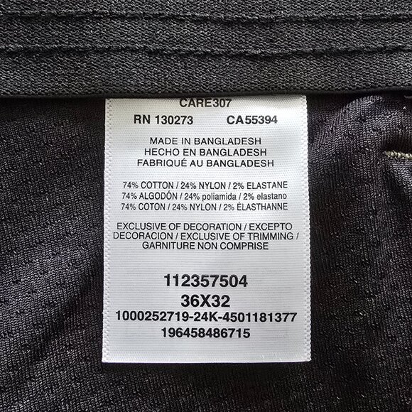 Wrangler ATG All Terrain Gear Cargo Pants – Size 36x32 (Set of 2: Black & Olive) - Picture 16 of 16